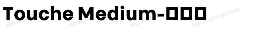 Touche Medium字体转换